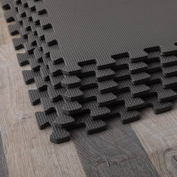 Anti-fatigue Mats EVA Foam Diamond Plate Pattern for Gyms 24 sq ft Exercise 