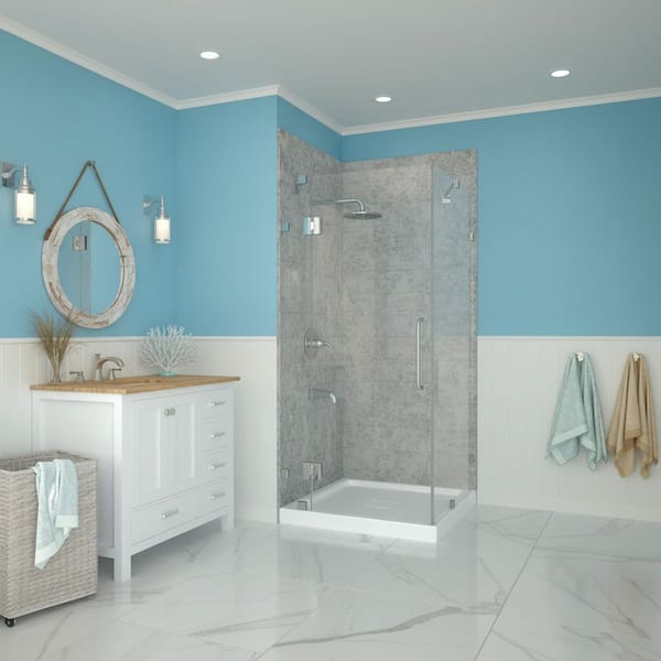 ANZZI SBHDX Series Series 36 in. L x 36 in. W Corner Shower Pan