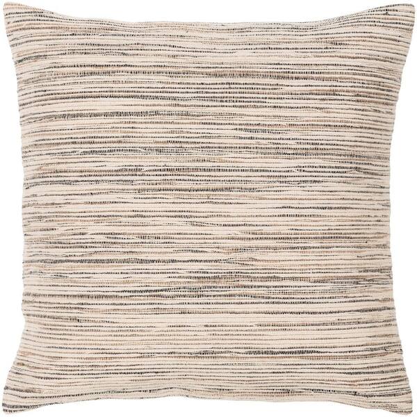 StyleWell Light Beige Abstract 18 in. x 18 in. Square Decorative