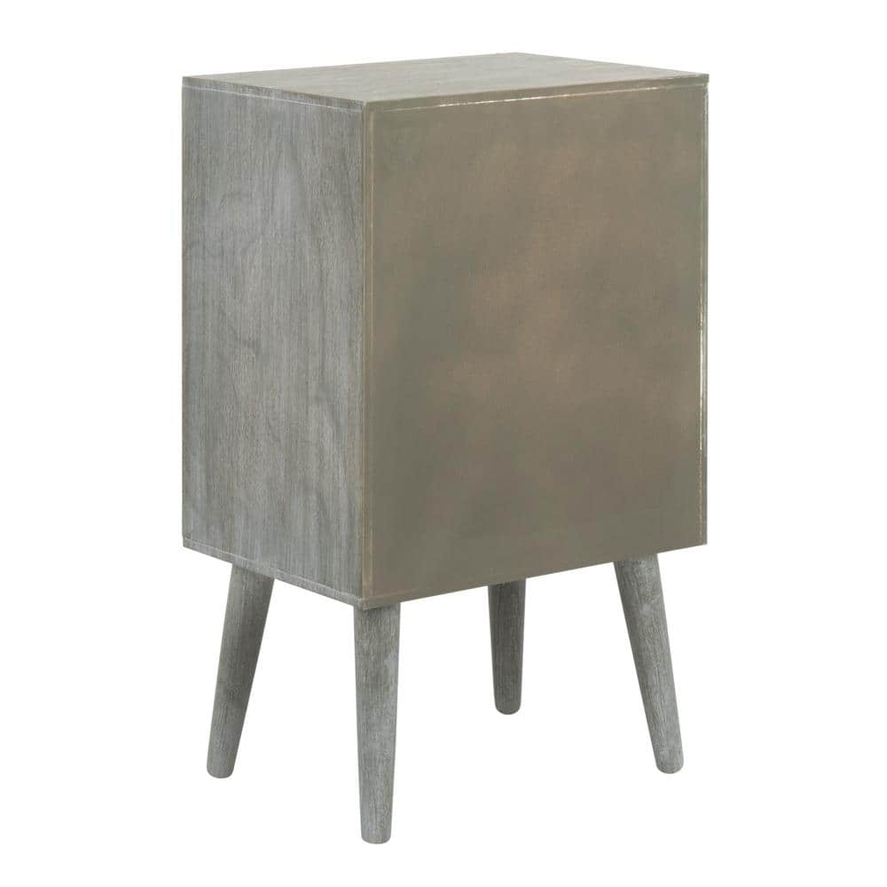 Pomona Slate Grey 3-Drawer Transitional Accent Table