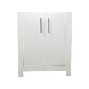 Austin 24 in. W x 20 in. D x 35 in. H Bath Vanity Cabinet without Top in Glossy White