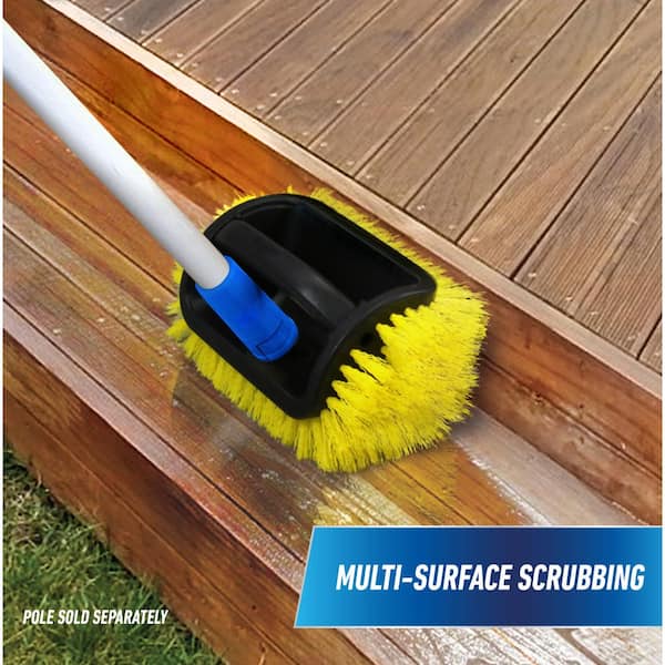 Lock-On 4-Sided Deck Scrub Brush