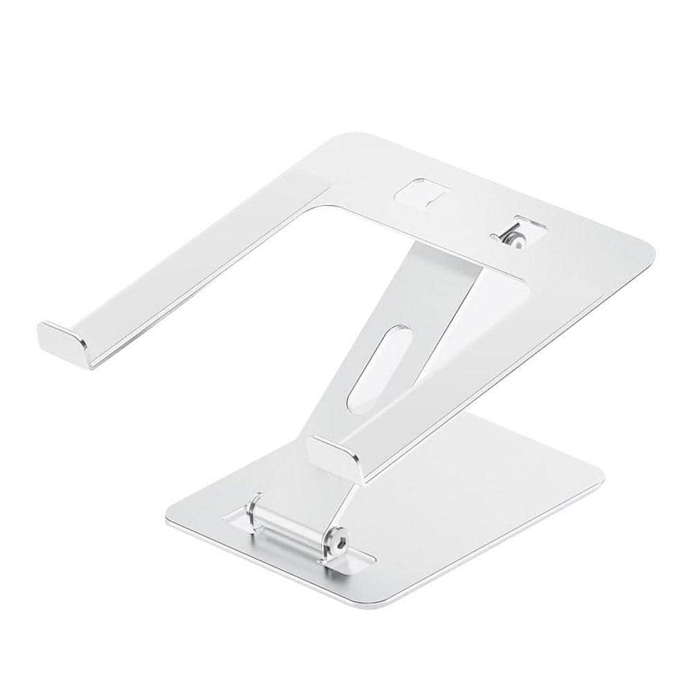 OBJLGEV Adjustable Portable Laptop Stand Riser Aluminum Foldable Ergonomic Holder for 10-15.6 Inch Laptops Silver
