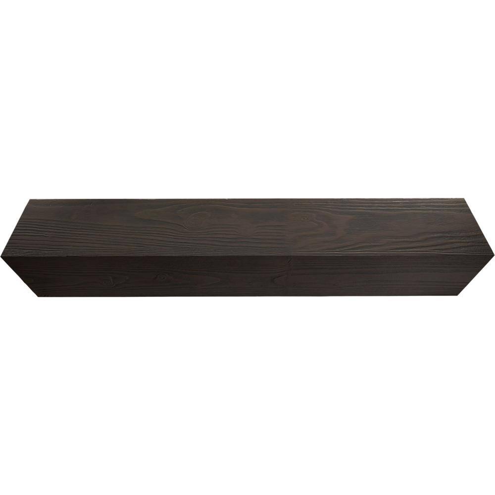 Hickory Finished Polyurethane U-Shaped Faux Wood Beam