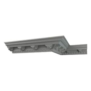 Arianna 6.625 in. D x 8.25 in. W x 96 in. L Polyurethane Crown Moulding