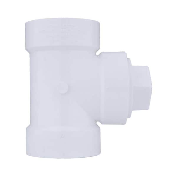 Charlotte Pipe 6 in. PVC DWV Cleanout Tee with Plug PVC 00444X