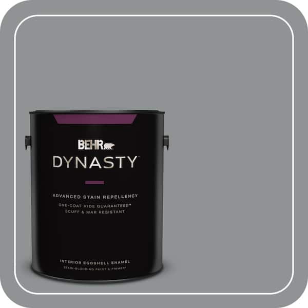 1 gal. #770F-4 Gray Area Eggshell Enamel Interior Stain-Blocking Paint & Primer