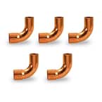 Street 90's 5 5 90's 5 Couplings Details about   7/8" HVAC Long Radius Copper Kit - 