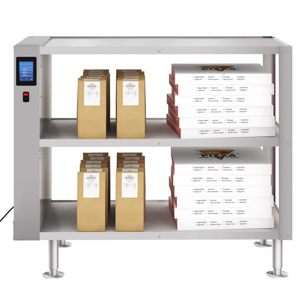 43 in. 3-Shelve Take Out Warmer Cabinet, Touch Screen and Temperature Control Warming Drawer in Stainless-Steel