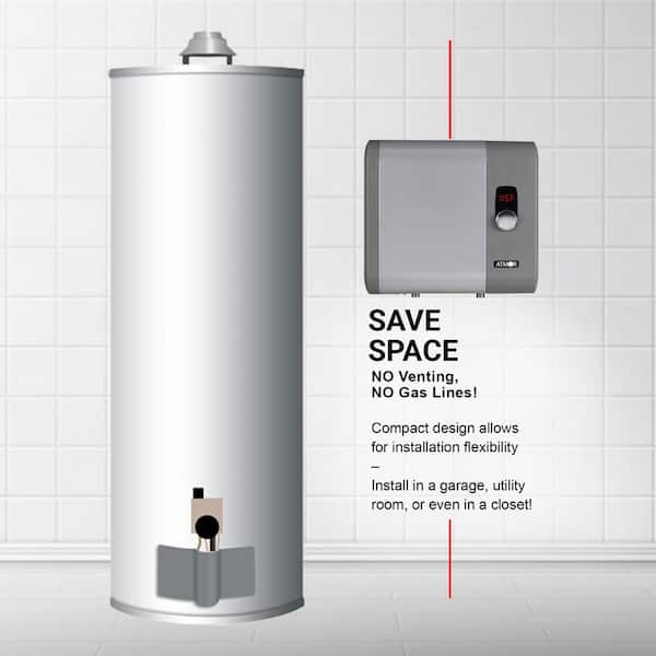 ATMOR 18kW 3.73 GPM Residential Electric Tankless Water Heater Ideal for 1  Bedroom Home or Up to 3 Simultaneous Applications AT-18WH-HD - The Home  Depot