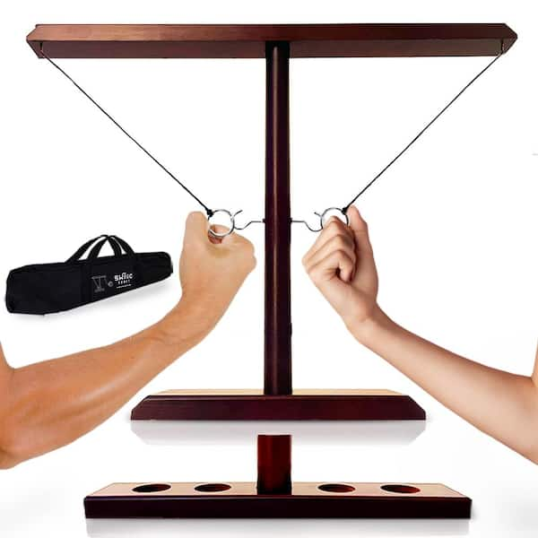 Hook And Rings Toss Battle Game Adults Drinking Games Table Top