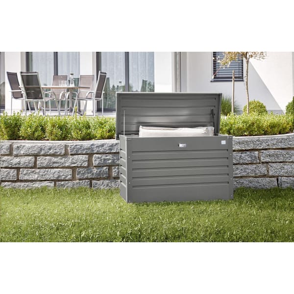 Leisuretime 51 Gal. 39.7 in. L x 18.1 in. W x 24 in. H Quartz Gray Steel Deck Box