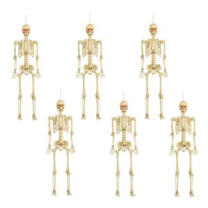 5 ft Posable Skeleton with LED Eyes (Set of 6)