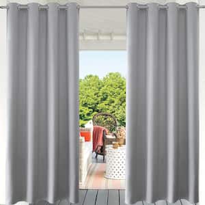 70 in. W x 95 in. L Blackout Curtains with Grommet Top Room Darkening Noise Reducing for Living Room, Gray（1 Panel）