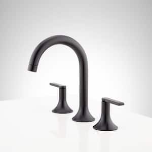 Lentz 8 in. Widespread Double Handle Bathroom Faucet in Brushed Nickel