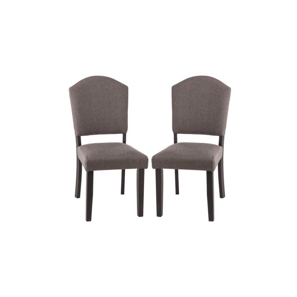 Clarion Black Upholstered Parsons Side Chair Set