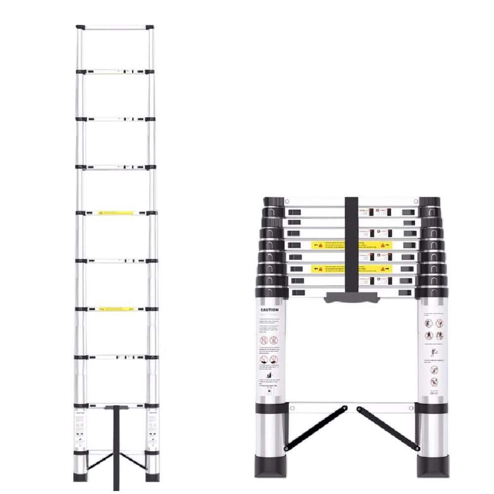 12.8 ft. Lightweight Steel Extension Ladder with Safety Lock, 330 lb. Load Capacity Type IA Duty Rating price history on PriceWatchPro