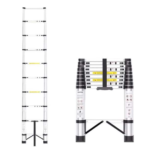 12.8 ft. Lightweight Steel Extension Ladder with Safety Lock, 330 lb. Load Capacity Type IA Duty Rating