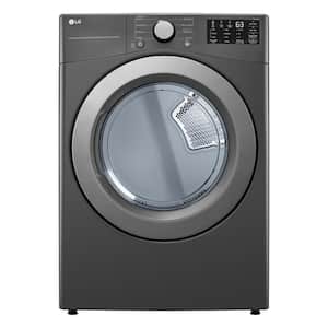 7.4 cu. ft. Vented Stackable Electric Dryer in Middle Black with Sensor Dry Technology