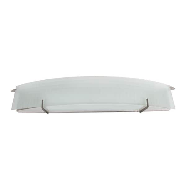 Unbranded Nickel Sconce with Frosted Glass Shade
