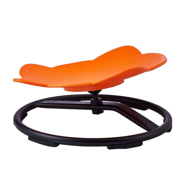 Elephant Kids Swivel Chair, 220 lbs. Capacity, 360°  Spinning Chair, Autistic Kids Sensory Toy Chair Metal Base, Orange