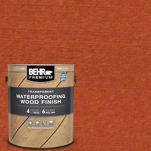 1 gal. #T-112 Barn Red Transparent Waterproofing Exterior Wood Finish