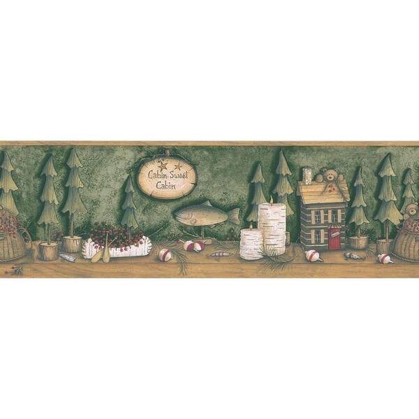 Brewster 6.75 in. Mountain Animal Silhouettes Border