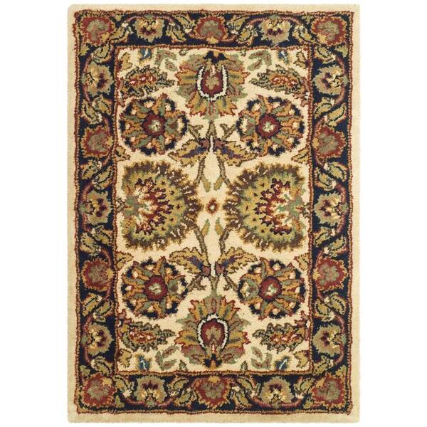 SAFAVIEH Classic Ivory/Navy 2 ft. x 3 ft. Area Rug