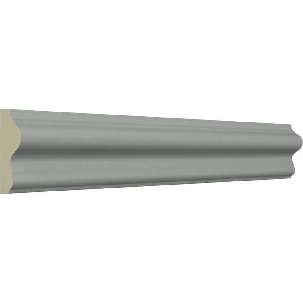 Seville White Polyurethane Crown Panel Moulding, 94.5" Length