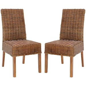 Sanibel Brown Wood Side Chair (Set of 2)