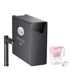 X16 Tankless RO System, 11-Stage Filtration, Alkaline Mineral PH, NSF Certified Elfin Pink Water Filter Pitcher (7-Cup)