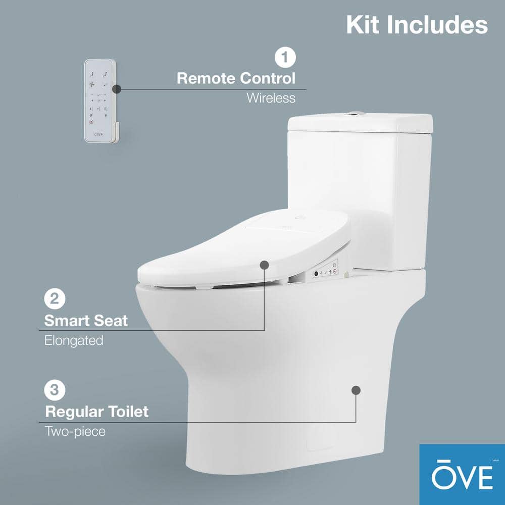 White Elongated Dual Flush High Efficiency Macerating Toilet