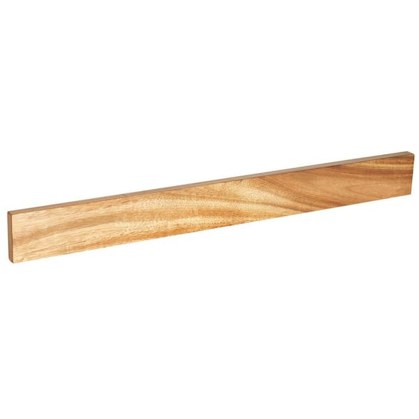 Numhew 5-Knife 24 in. Acacia Wood Magnetic Knife Bar with Enhanced Strong Magnet for Kitchen