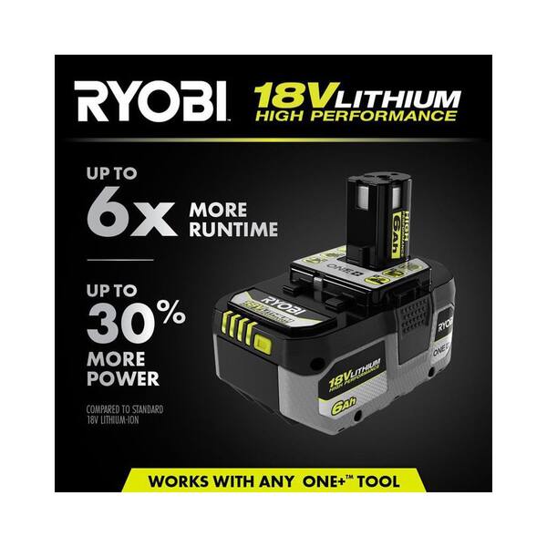 RYOBI ONE+ 18V Lithium-Ion High Performance Starter Kit with (1)