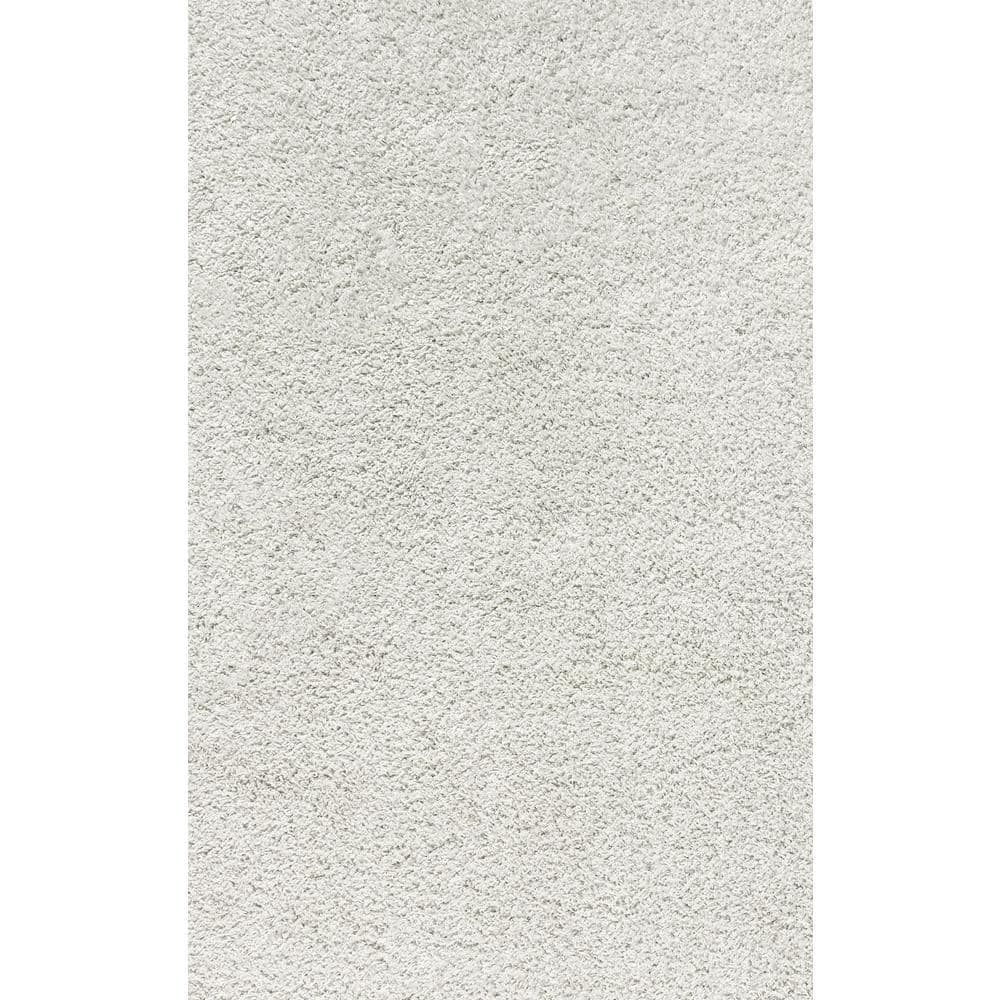 Mercer White Shag Plush Reversible Area Rug 3x5