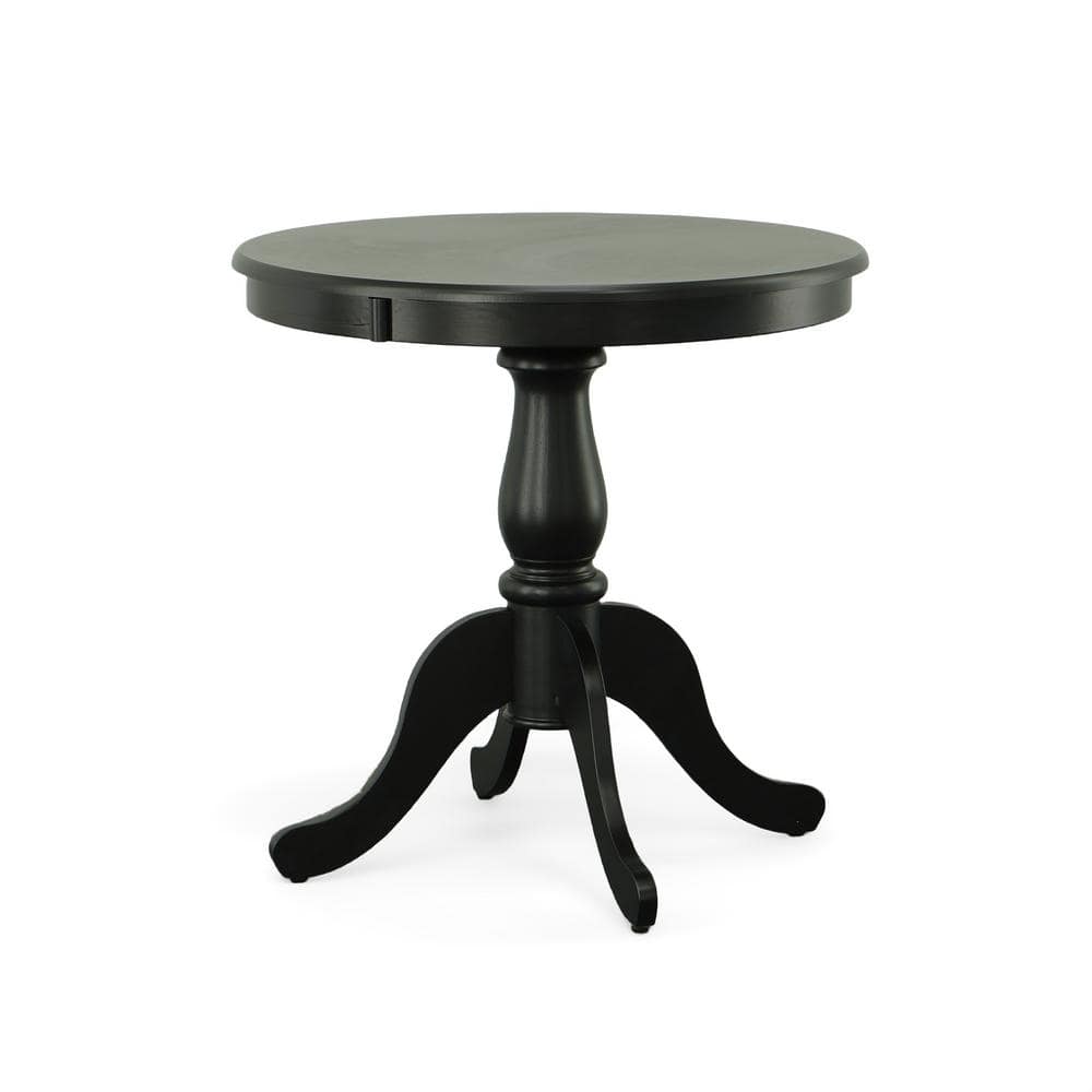 Fairview 30" Dark Wood Round Pedestal Dining Table