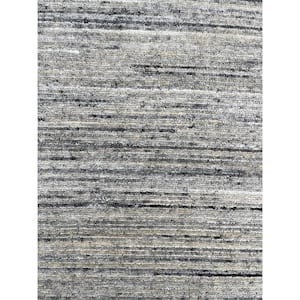 Natural Ivory 10 ft. x 14 ft. Hand-Knotted Wool Modern Lori Baft Gabbeh Solid Color Area Rug