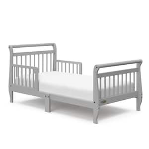 Classic Sleigh Pebble Gray Crib Toddler Bed