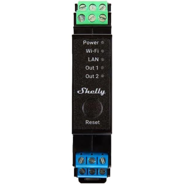 Shelly PRO-2PM 2 Circuit Wi-Fi Relay Switch With Power Measurement User  Guide