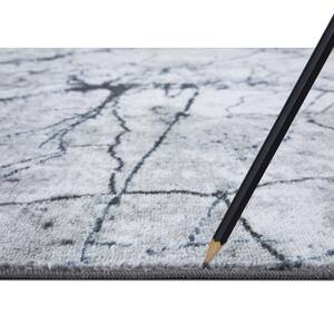 Eden Collection Marble Ivory 2 ft. x 7 ft. Machine Washable Abstract Indoor Area Rug