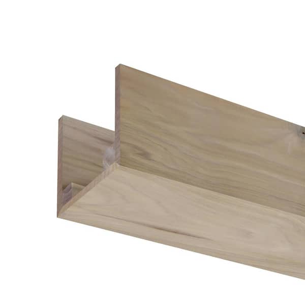 Ornamental Mouldings 5.5 in. W x 5.5 in. H x 92 in. L Natural Poplar Box Faux Beam
