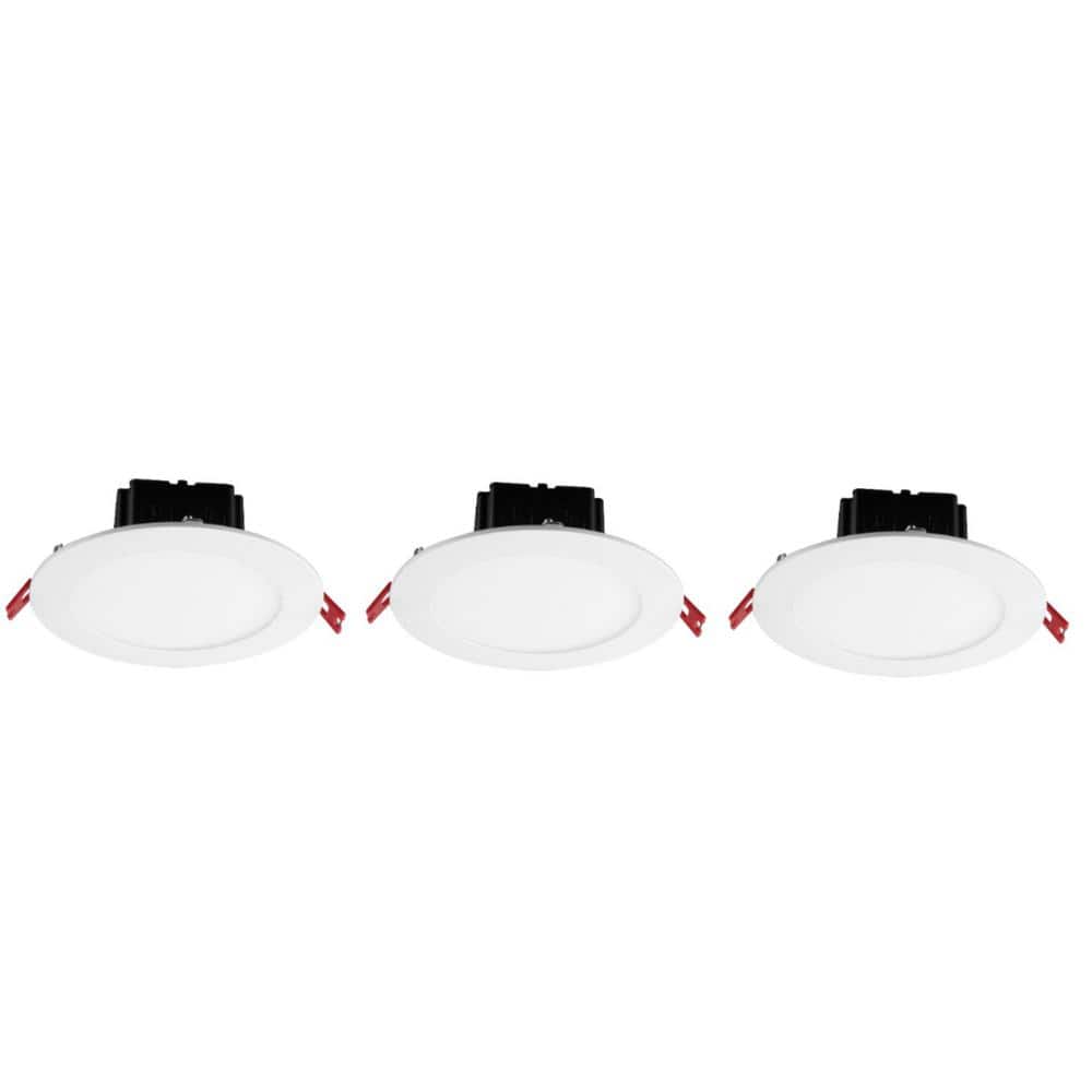 Box on Top Integrated LED 6 in Round Canless Recessed Light for Kitchen Bat