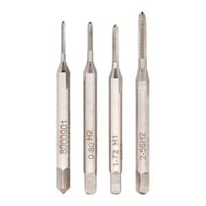 High Speed Steel Model Railroad Tap Set (4-Piece)