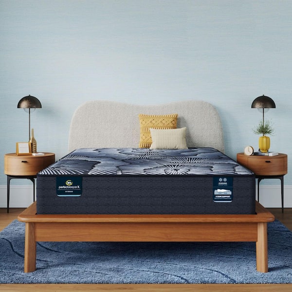 Perfect Sleeper X Kendall Hybrid Queen Plush 13 in. Standard Profile Mattress Set