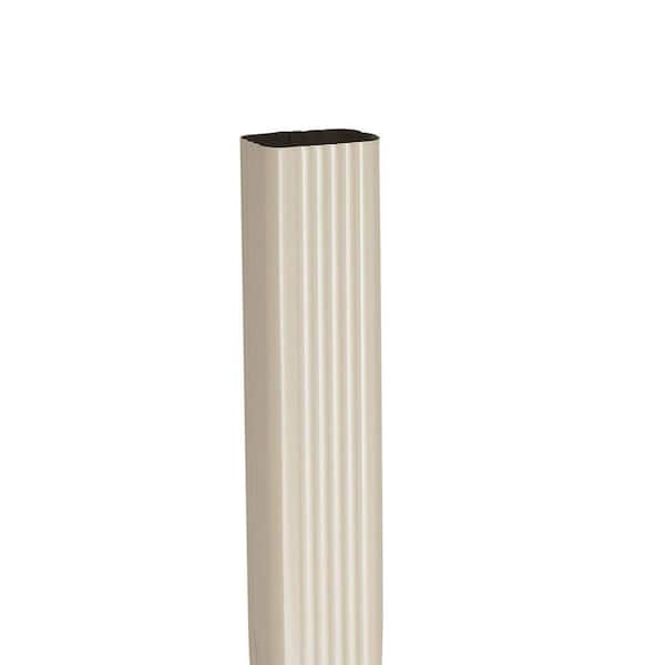 DISCOUNTINUED 2 in. x 3 in. x 15 in. Natural Clay Aluminum Downspout Extension