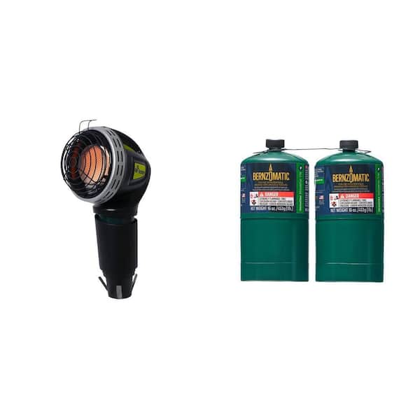 4,000 BTU Propane Golf Cart Heater and 1 lb. Propane Gas Cylinder, 2-Pack
