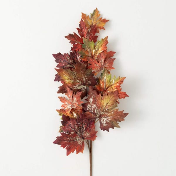 SULLIVANS 39" Artificial Full Fall Maple Leaf Spray, Multicolor