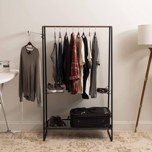 New Dorm Bedroom Garment Clothes Holders Storage Closet Hanger Metal Shoe  Rack