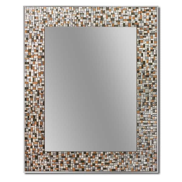 Deco Mirror 30 in. L x 24 in. W Melrose Mosaic Tile Single Wall Mirror