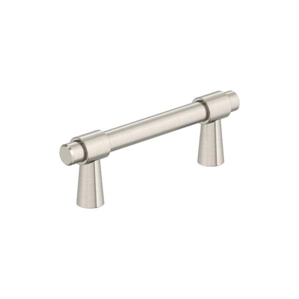 Amerock Destine 3 in. (76mm) Modern Satin Nickel Bar Cabinet Pull